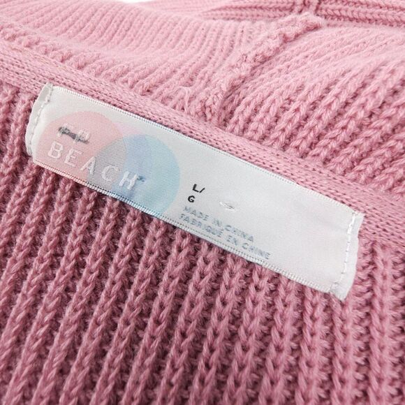 NEW Free People Claudia Sweater Hoodie Knit Midi Dress Pink Beachy Boho Lounge - Picture 2 of 9